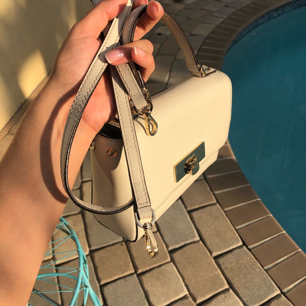 Michael Kors Off-white Side Satchel